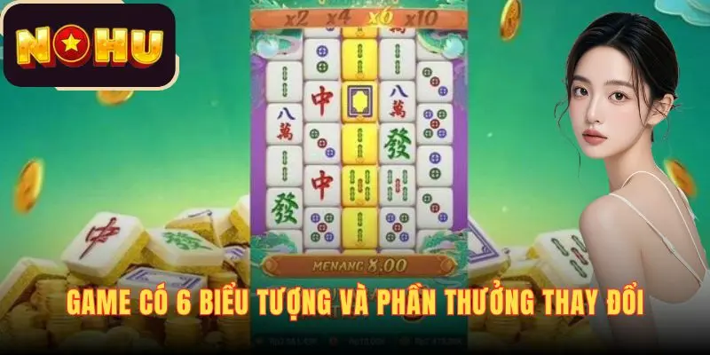 Game có 6 biểu tượng và phần thưởng thay đổi tùy theo số lượng