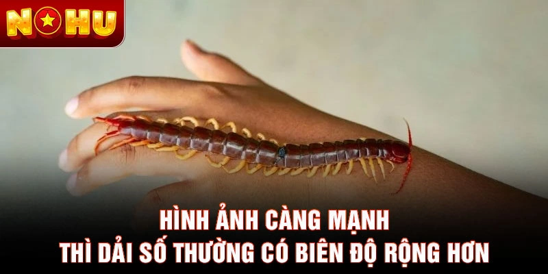 Hình ảnh càng mạnh thì dải số thường có biên độ rộng hơn